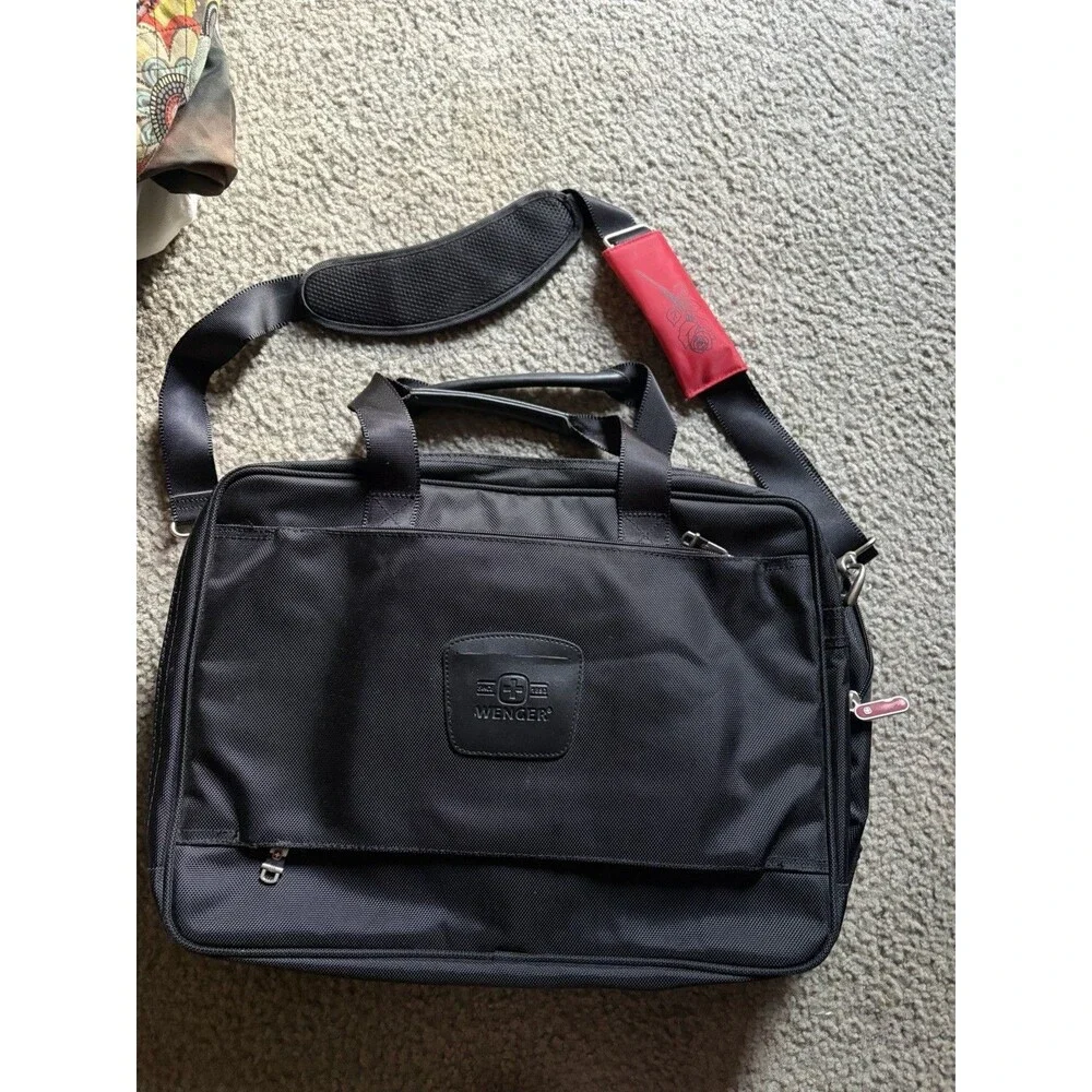 Wegner Laptop Carry Bag Many Pockets Black